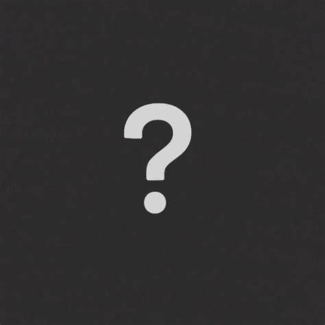 A White Question Mark On A Black Background