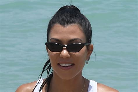 Kourtney Kardashian Gets Beachy In A String Bikini Body Chain And Square