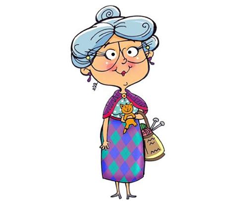 Abuela Cartoon Png Vector Super Grandma Abuela Súper — Vector De