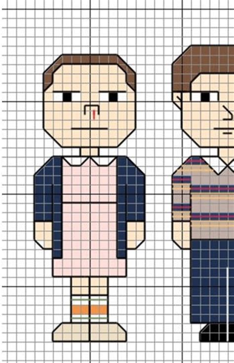 Stranger Things Pdf Cross Stitch Pattern With Eleven Etsy