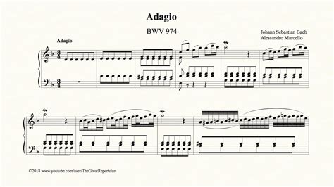 Bach Adagio Bwv 974 Chords Chordify