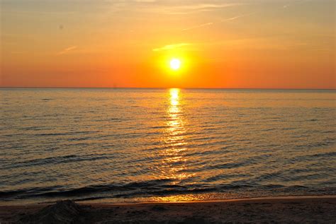 Lake Michigan Sunset Sunrise Sunset Ocean Wallpaper Nature Photography