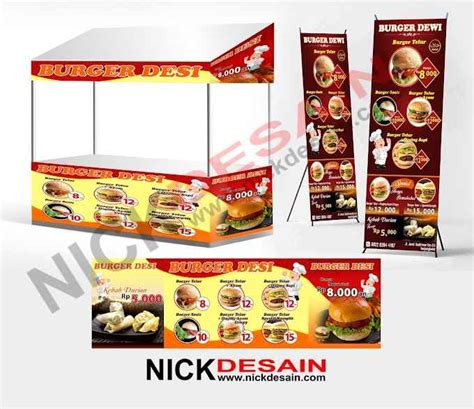 Contoh Banner Stall Burger Desain Spanduk Kreatif My Xxx Hot Girl