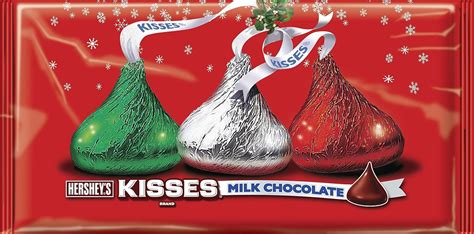 Holiday Hersheys Kisses Milk Chocolate 11 Ounce Bag
