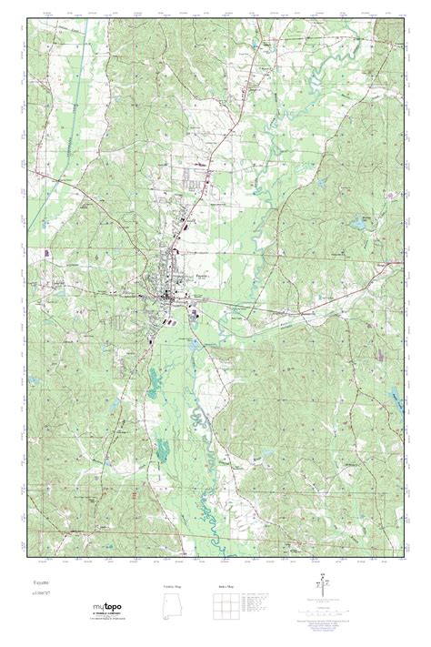 Mytopo Fayette Alabama Usgs Quad Topo Map