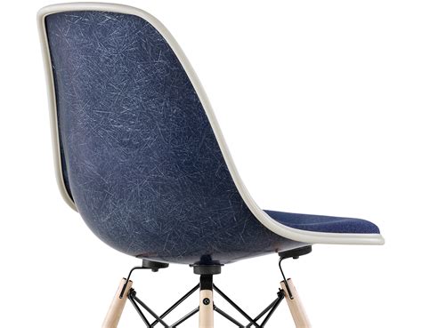 Black replacement dowel base for eames arm and side shell chairs. Eames® Upholstered Side Chair With Dowel Base - hivemodern.com