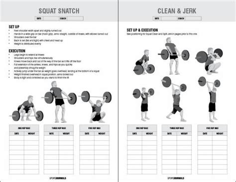 Crossfit Workout Log Book Pdf Look Good From Head To Toe