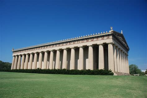 The Parthenon And Centennial Park In Nashville Centennial Park