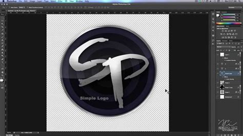 How To Create A Simple Logo In Photoshop Cs Youtube