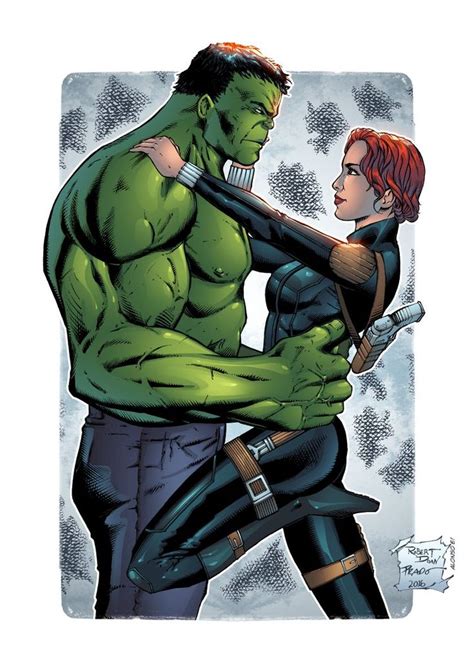 Hulk Fan Art Hulk And Black Widow By Alonso Espinoza