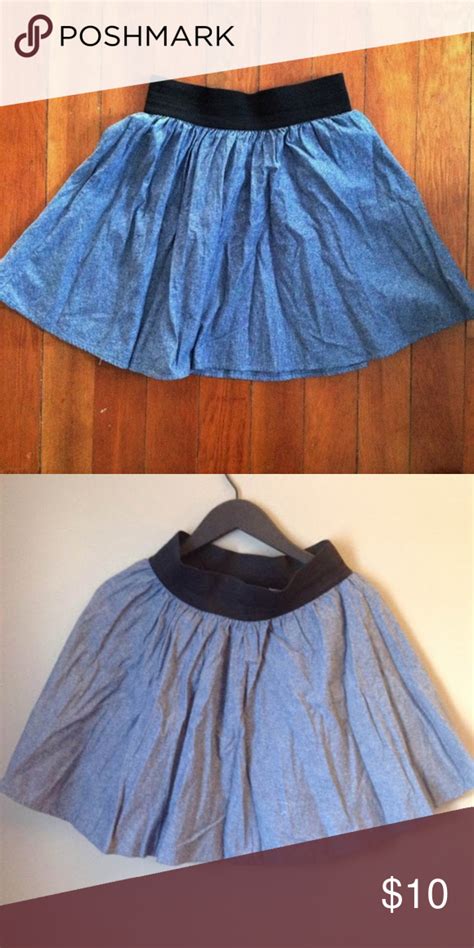 Chambray Circle Skirt Skirts Clothes Design Colored Denim