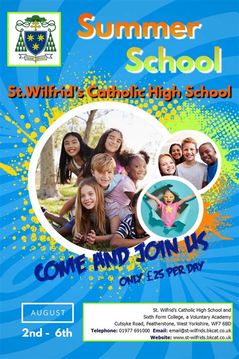 Summer School St Wilfrids Catholic High School And Sixth Form College
