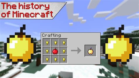 The History Of Golden Apples In Minecraft Youtube