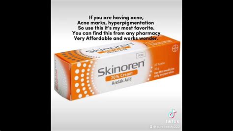 Skinoren Azelaic Acid Hyperpigmentation Acne And Acne Marks Youtube