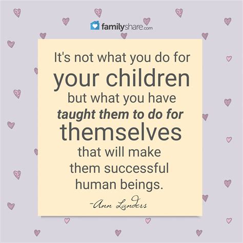 Its Not What You Do For Your Children But What You Have Taught Them To