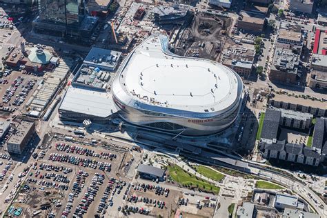 Aerial Photo Rogers Place Arena