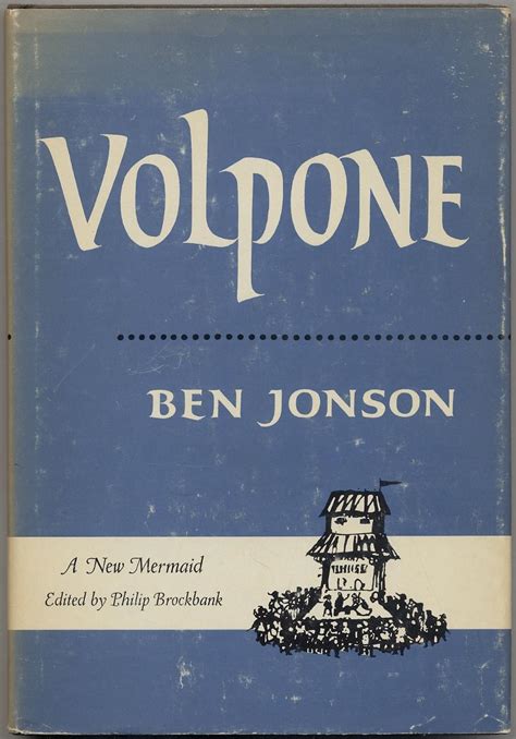 Volpone Von Jonson Ben Good Hardcover 1969 Between The Covers