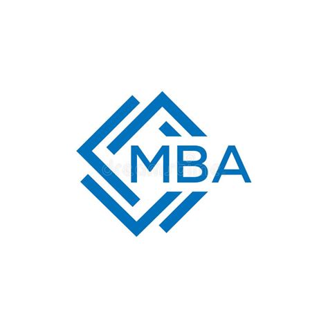 Mba Letter Logo Design On White Background Mba Creative Circle Letter