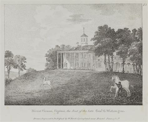William Russell Birch Mount Vernon Virginia The Seat Of The Late
