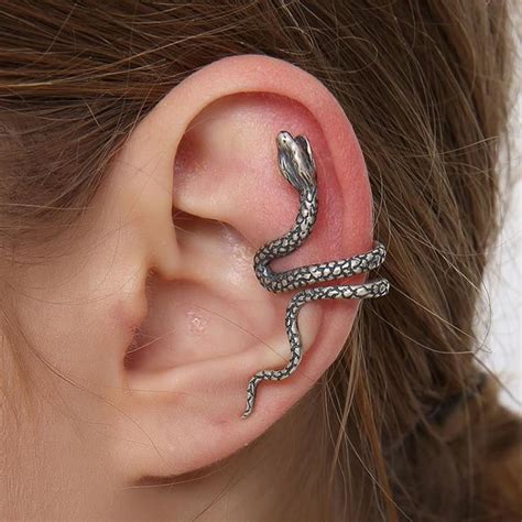 Sterling Silver Snake Ear Cuff Vvv Jewelry