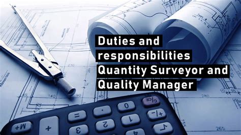 Plan, organize, and execute financial tasks and projects of the organization. Duties and responsibilities Quantity Surveyor and Quality ...
