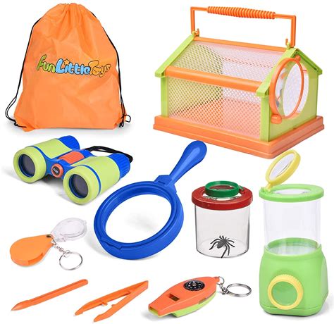 Kids Bug Insect Keeper And Viewer Magnifier Tweezers Set Educational