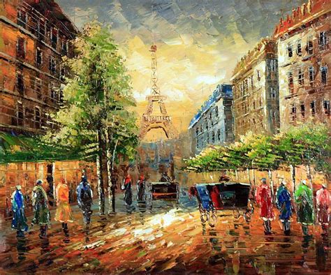 Paris Street Oil Painting Reproduction Oil Paintings
