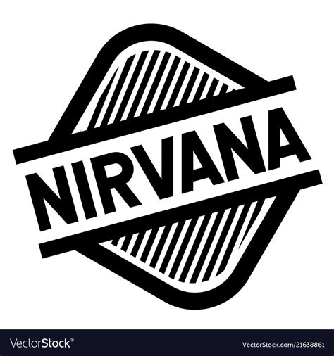 Nirvana Stamp On White Royalty Free Vector Image