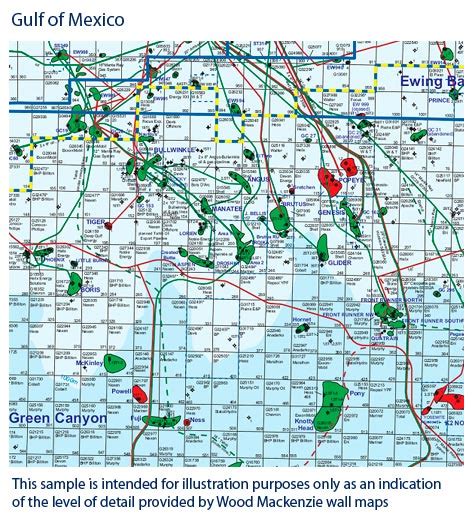 Gulf Of Mexico Block Map For Oil Rig