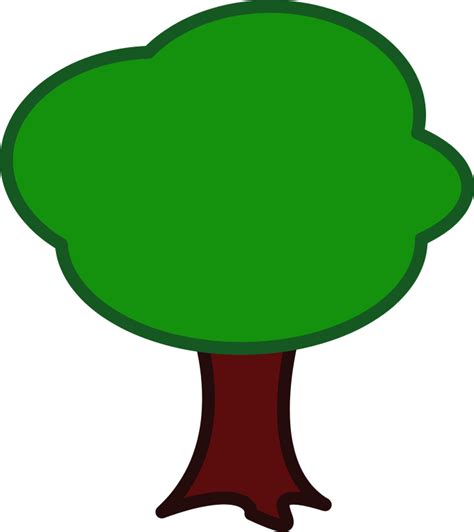 Cartoon Oak Tree