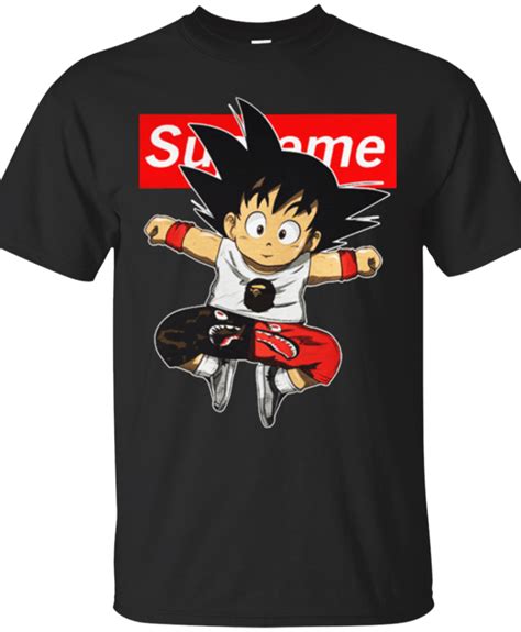 Tt0091 Supreme Son Goku Mens T Shirt Goku T Shirt Supreme T Shirt