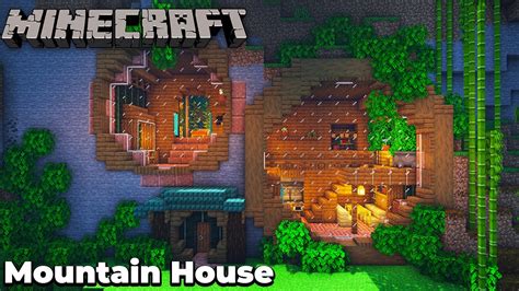 This modern build has windows in all the right places, allowing users to feel the spaciousness of the structure. How to Build an Awesome Mountain House in Minecraft - YouTube
