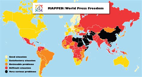World Press Freedom Day Map Shows The Countries With The Least Press