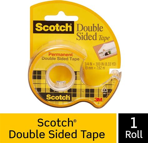 Scotch Permanente Double Sided Tape 75x 300 Cintas Adhesivas De