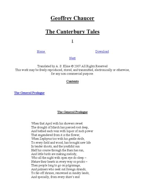 Canterbury Tales General Prologuepdf