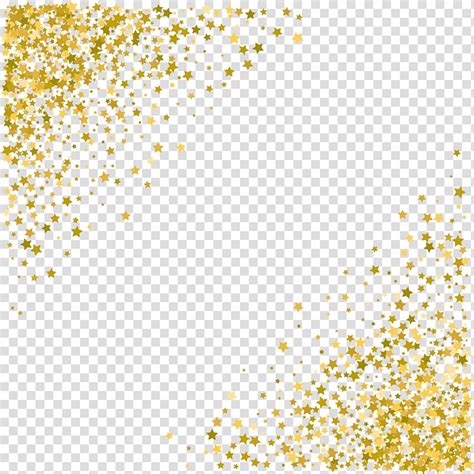 Gold Colored Star Border Illustration Stars Background