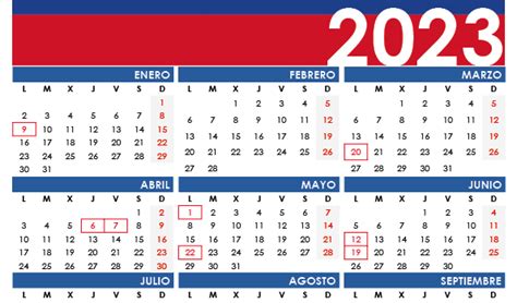 Calendario Colombia 2023 Con Festivos 2023 Calendar