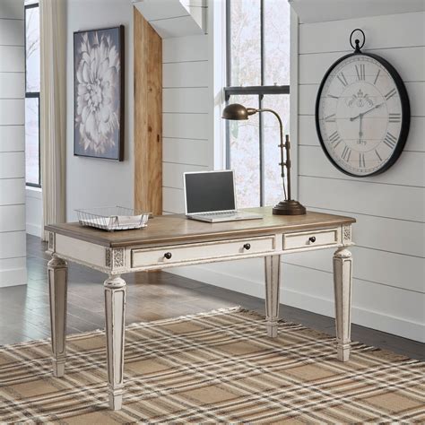 Realyn 60 Home Office Desk By Signature Design By Ashley Barrow Fine