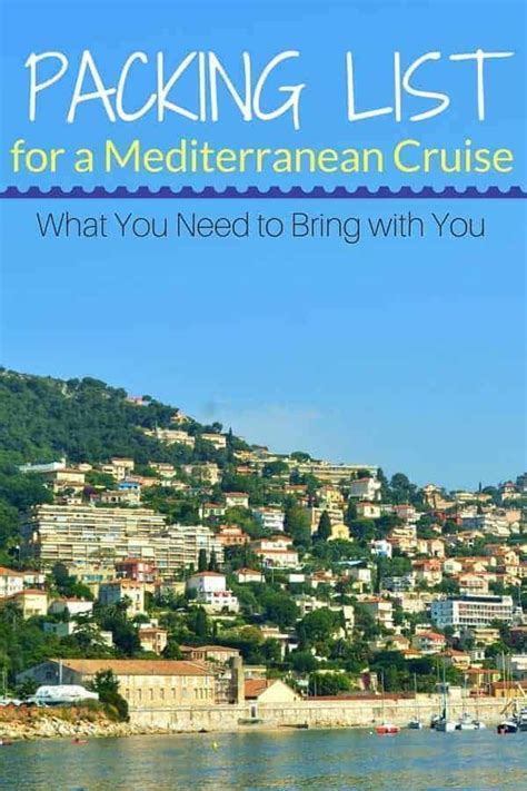 The Best Packing List For A Mediterranean Cruise Cruise Europe