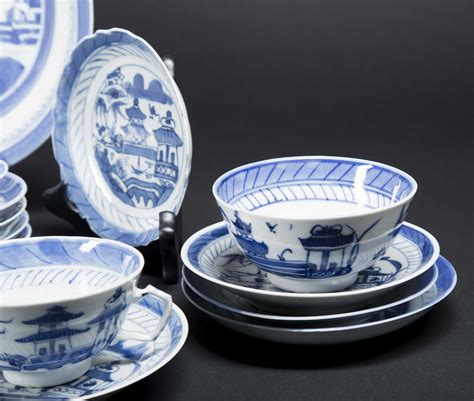 Chinese Blue And White Dinnerware