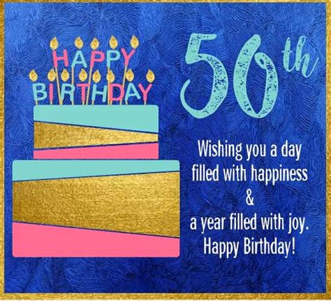 Happy 50th Birthday Wishes To You Free Milestones Ecards 123 Greetings