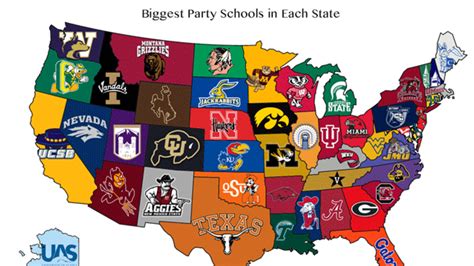 The Biggest Party School In Each State Mental Floss