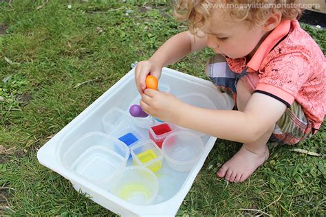 Colour Mixing Water Play Activity For Toddlers Messy Little Monster