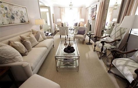 Console tables are really useful when placed at the back of a sofa, she notes. How To Design and Arrange Furniture in A Long Narrow Living Room | Your Home Design