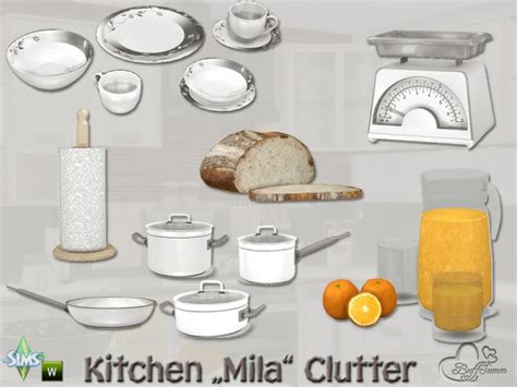 The Sims Resource Kitchen Clutter Mila By Buffsumm • Sims 4 Downloads