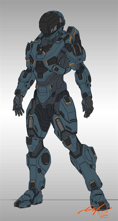 FERAIN ART Halo Armor Halo Spartan Armor Armor Concept