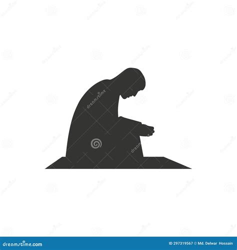 Namaz Praying Icon Stock Vector Illustration Of Symbol 297319567