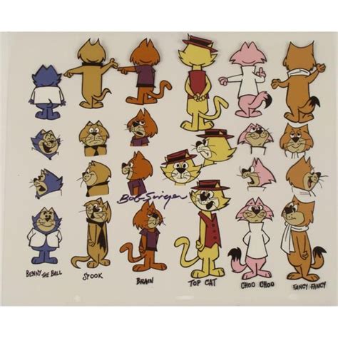 cats in art illustration and animation model sheet for hanna barbera s top cat
