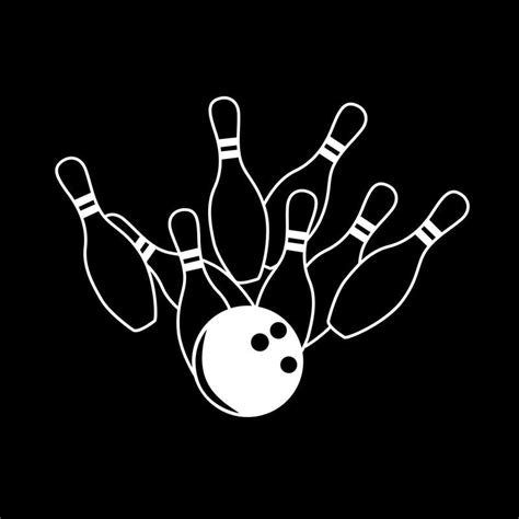 Bowling Ball Knocking Down Pins Decal Sticker 55 Inches By 42