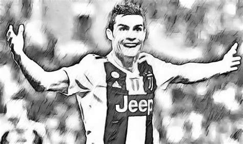 Dibujo para colorear Liga de Campeones 2019 Cristiano Ronaldo 2019 1